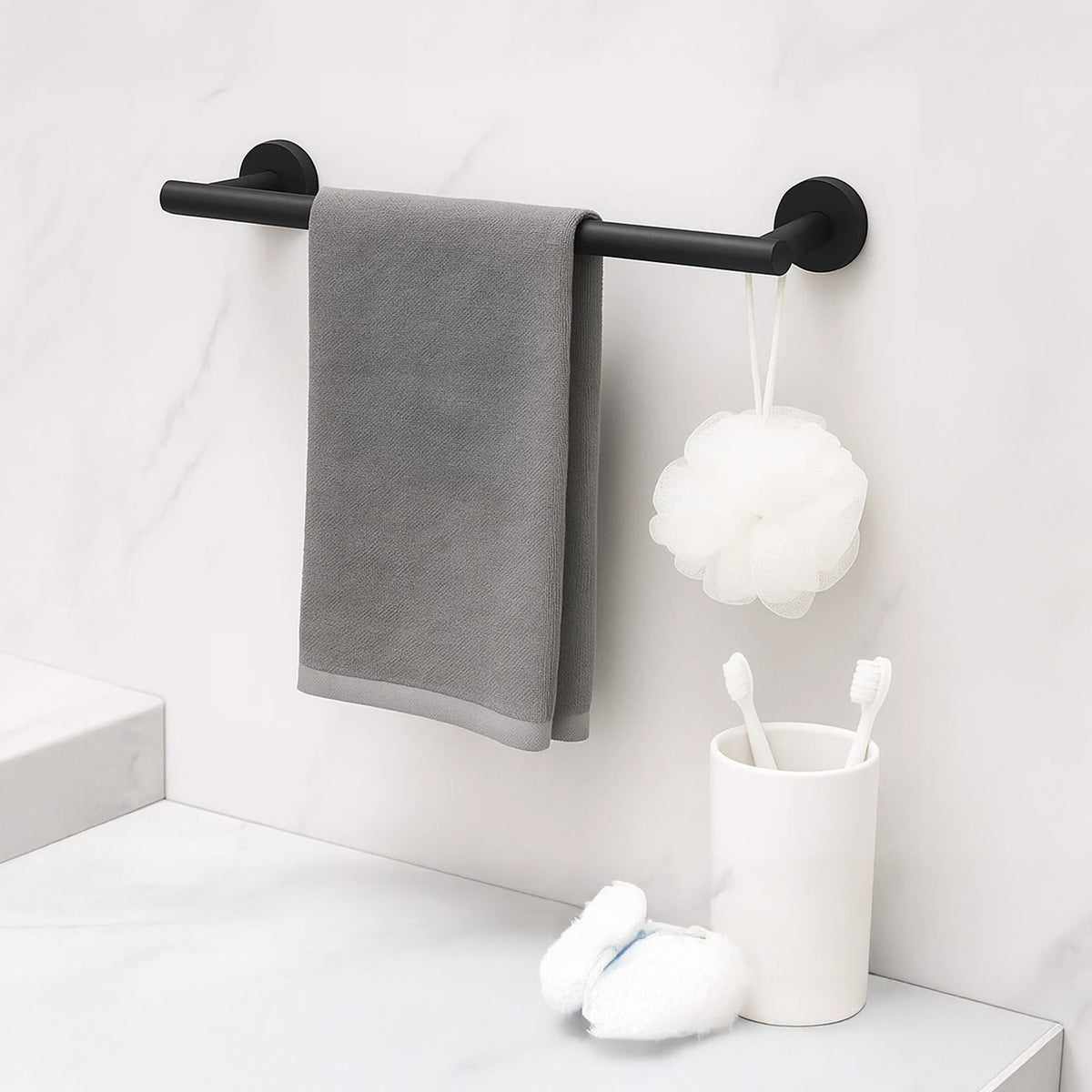 11pcs Bathroom Accessories Set No Drilling Towel and Toilet Roll Holder Set