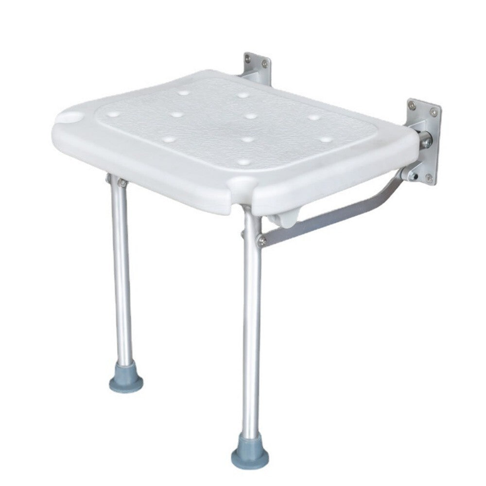 Folding Wall Mount Shower Chair Heavy Duty Leg Bathroom Mobility Aid Seat