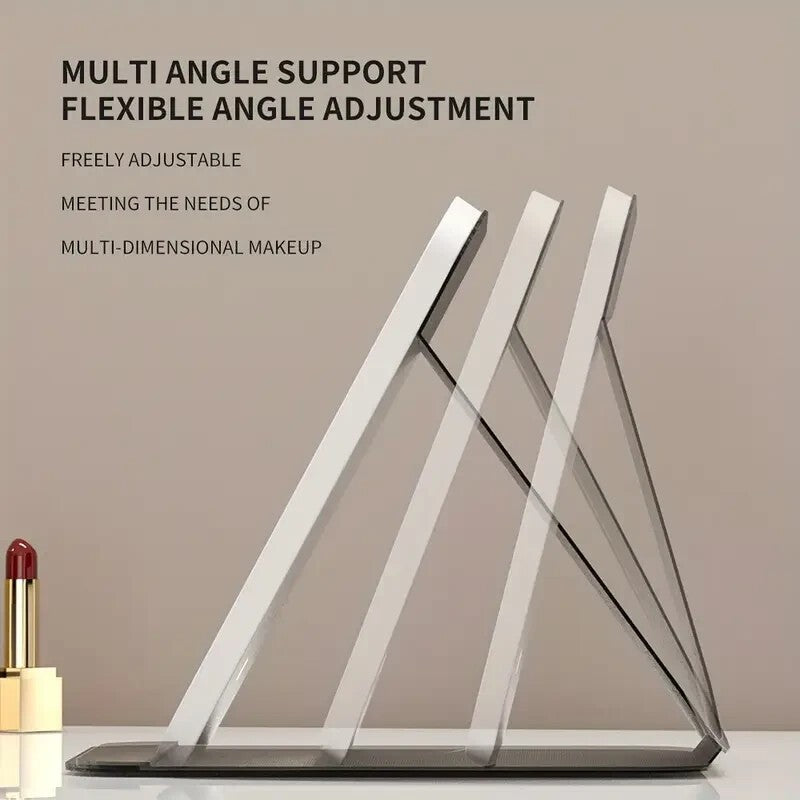 LED Rechargeable Makeup Mirror, 3 Color light, Touch Screen for Travel, Dimmable