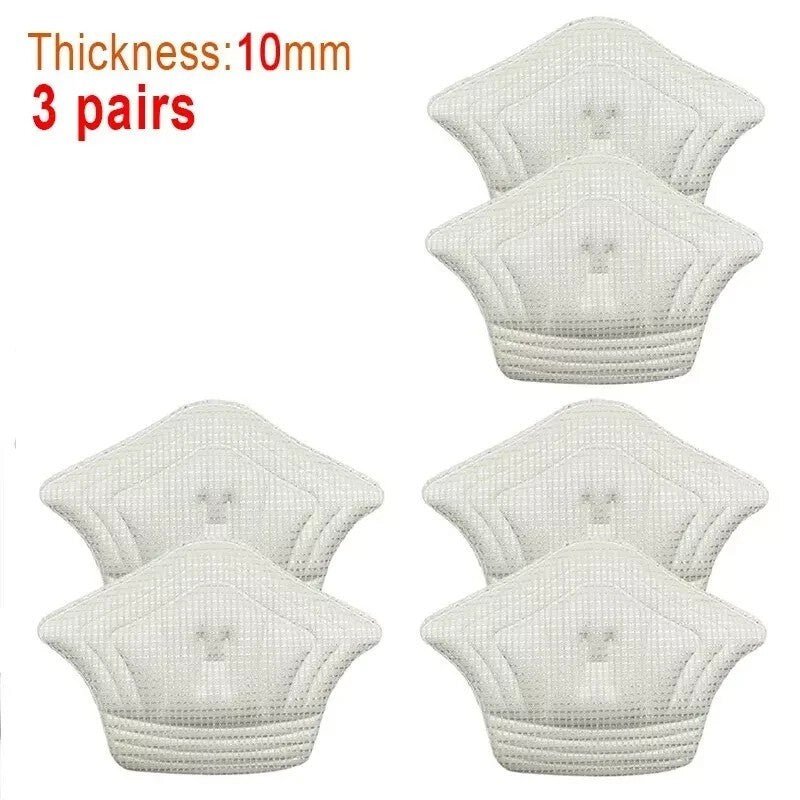 6pcs Back of Heel Cushion Inserts Mesh Heel Grips Pads for Boots Loose Shoes