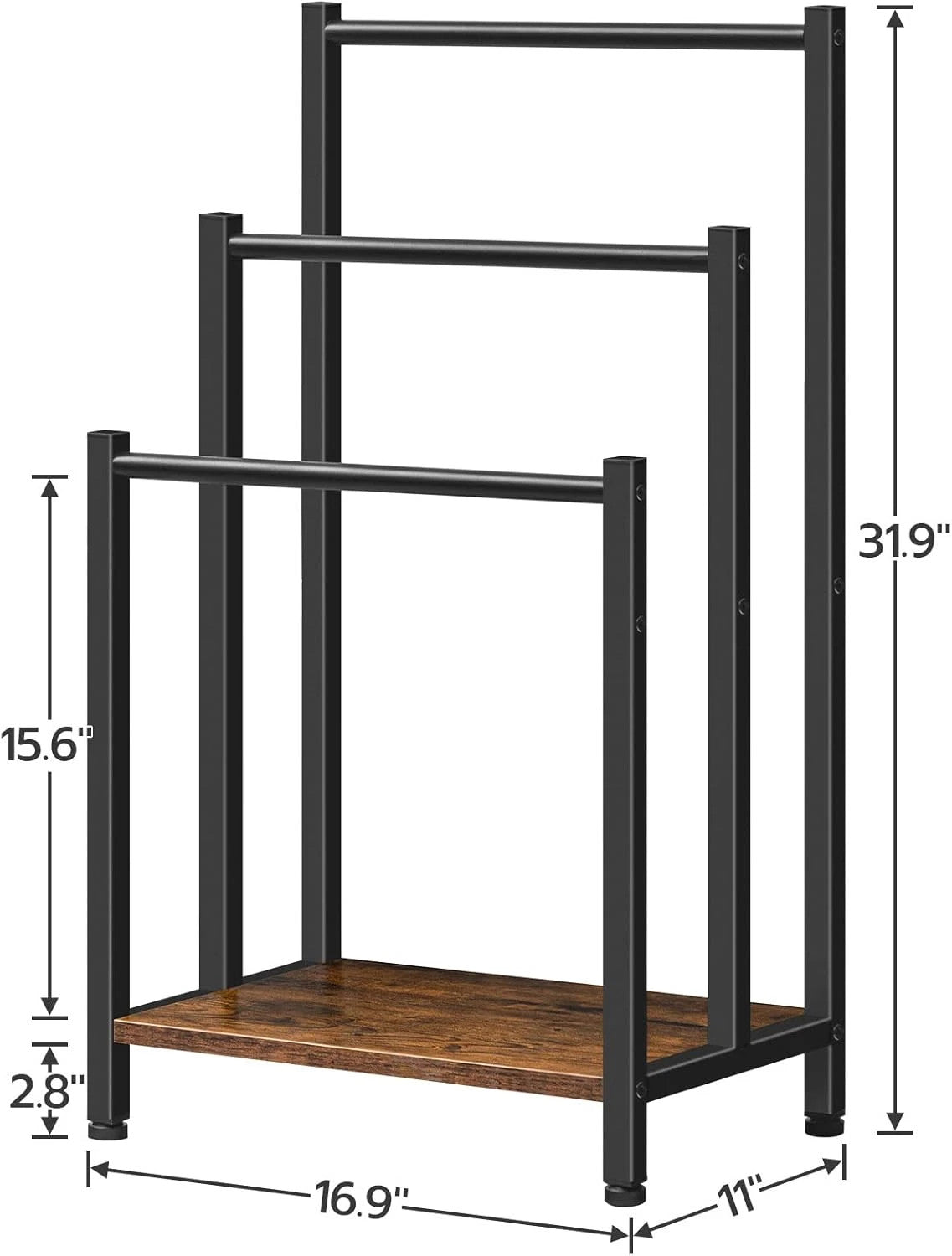 Freestanding Towel Rack Metal Blanket Rack Blanket Ladder Holder for Bathroom