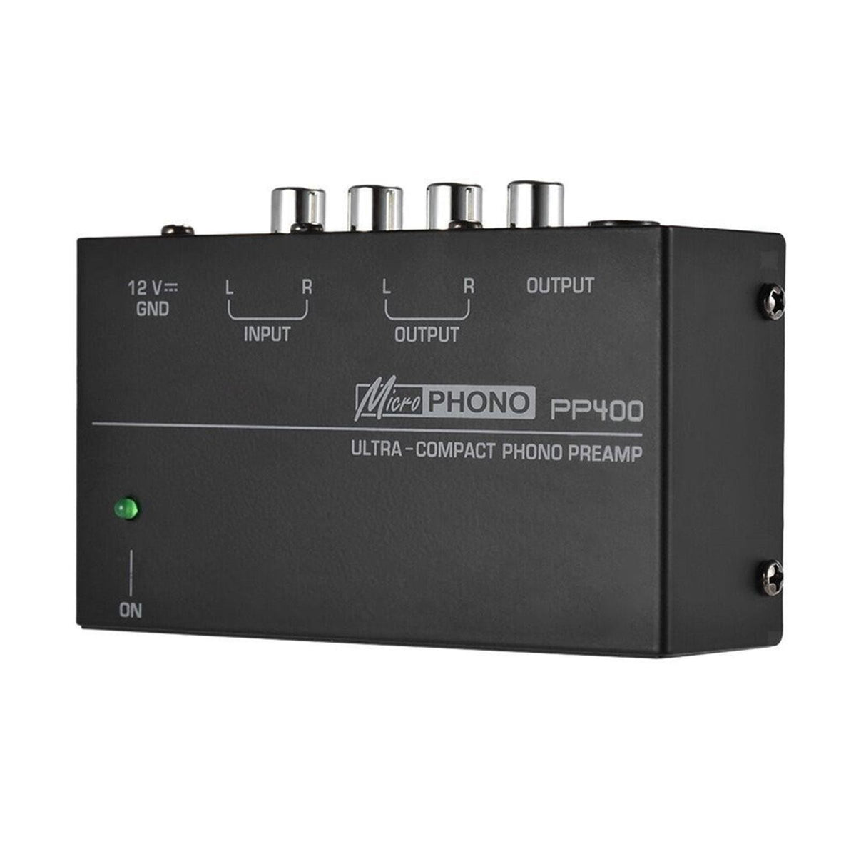 PP400 M/M Phono Preamplifier Turntable Preamp Stereo RCA Input & Output 12V/1A