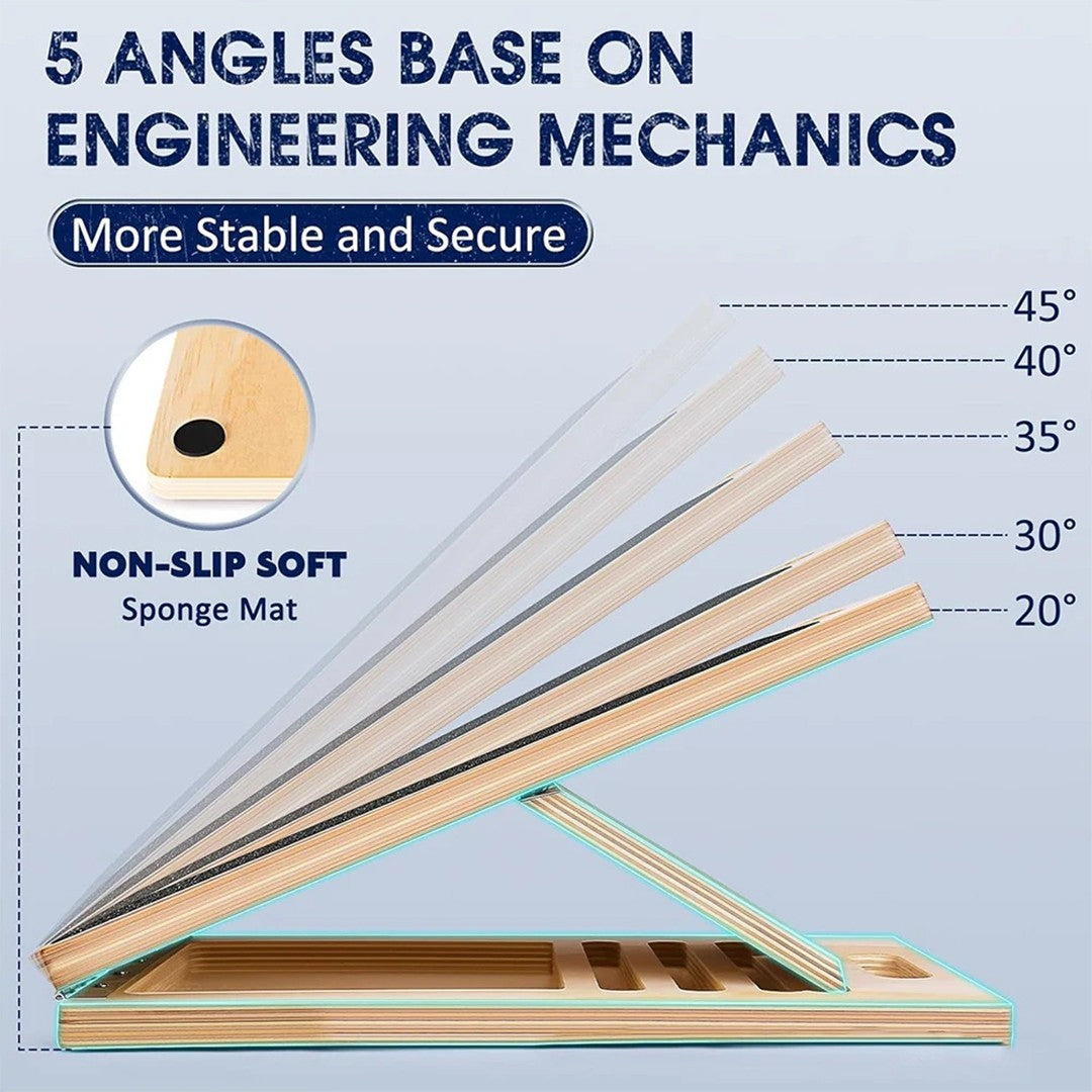 Professional 5 Level Calf Stretcher Incline Board Ankle Wooden Slant Board