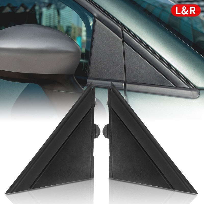 Left+Right Door Side Mirror Quarter Triangle Cover Trim For Fiat 500 2008-2019