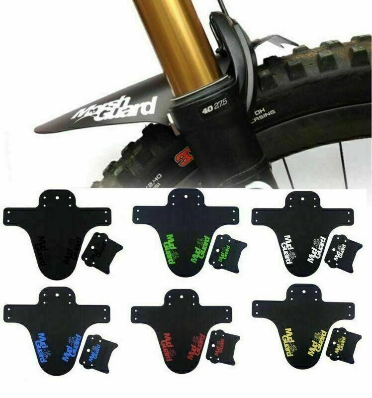 UK Cycling Mountain Bike MTB Front & Rear Mudguard Set Ride Fender Mud Guard