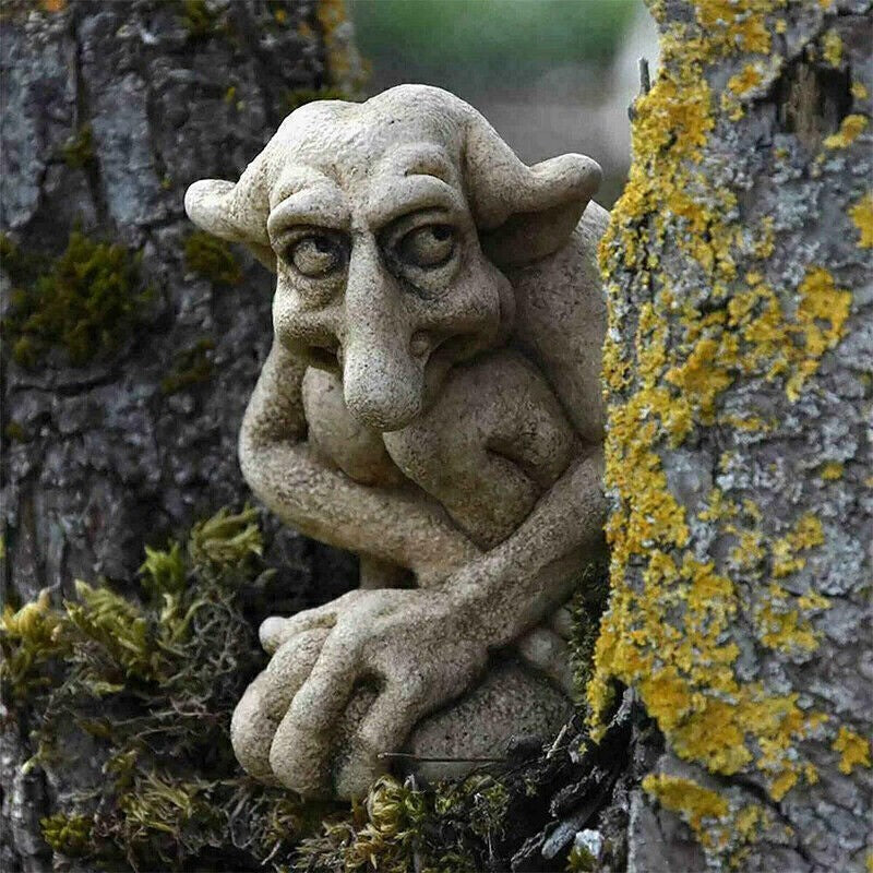 Gargoyle Statue Sculpture Ornament Mischievous Home Buddy Garden Figurine Decor