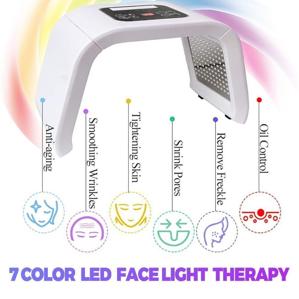 LED Therapy Photon Light PDT Rejuvenation 7 Colors Anti-aging Facial Beauty UK