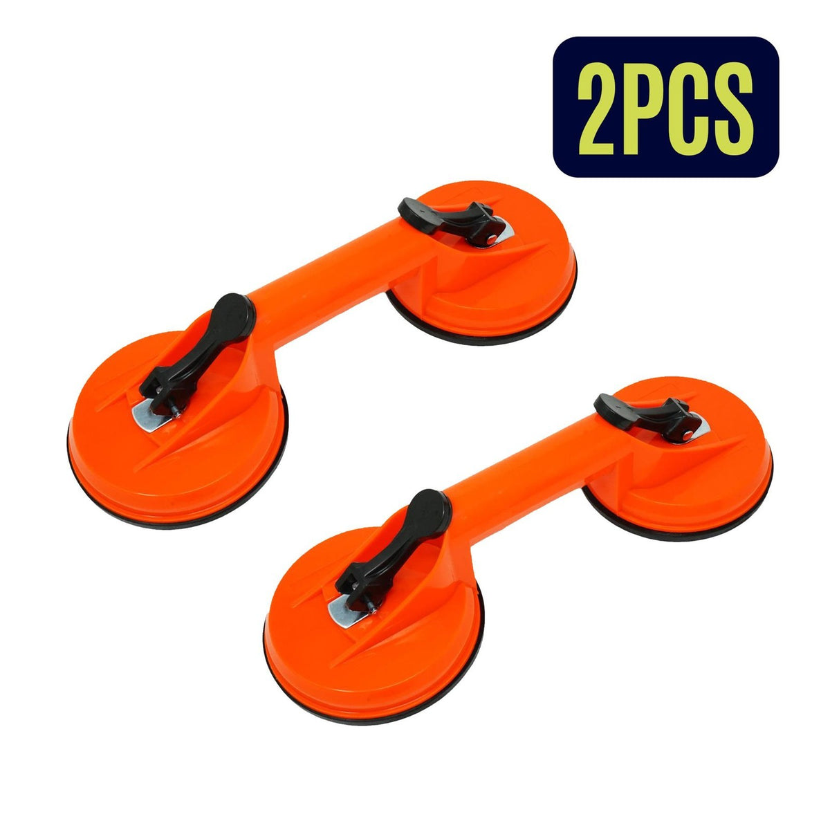 Pair of 100kg Double Vacuum Suction Cups – Glass Lifter Tool for Lifting Glass