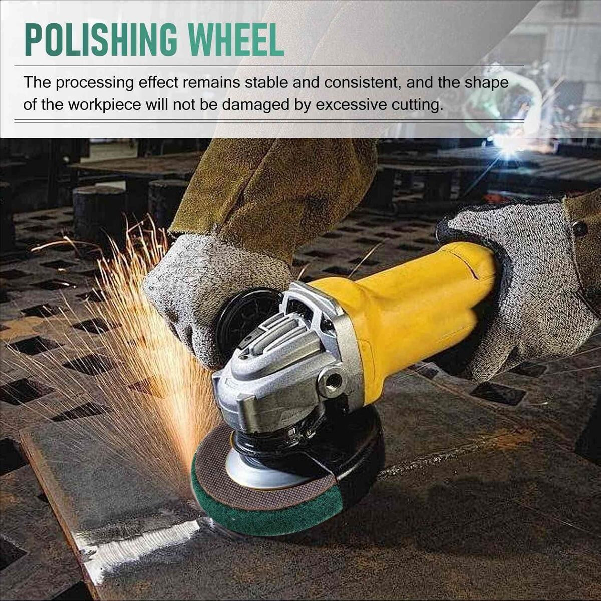 4" Nylon Fiber Wheel Flap Disc Abrasive Polishing Buffing Pad for Angle Grinder