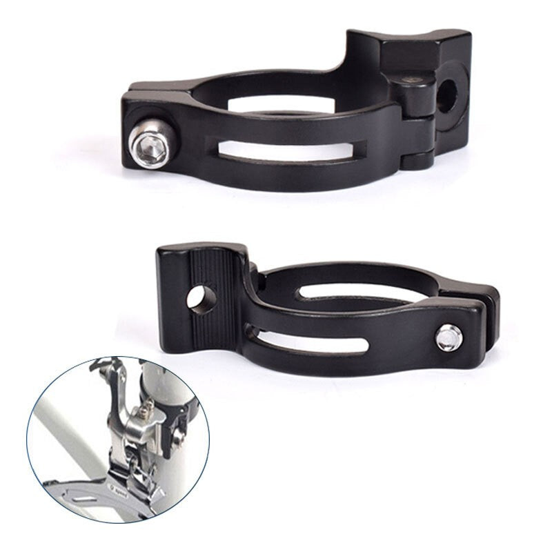31.8mm Bike Front Derailleur Clamp Braze-On Adapter Mech Band Mount Equipments