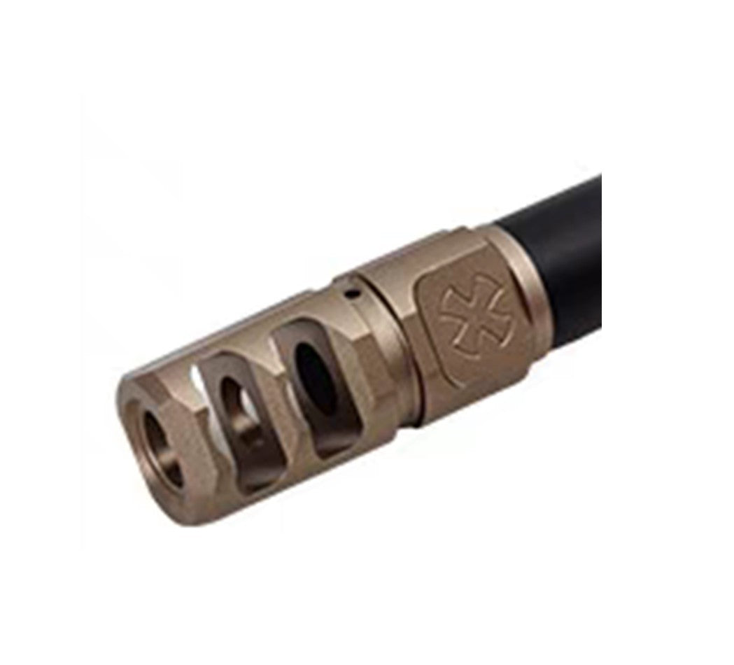 FULL METAL 14mm CCW Airsoft Noveske N4 2-Port Flash Hider/Muzzle Brake Black