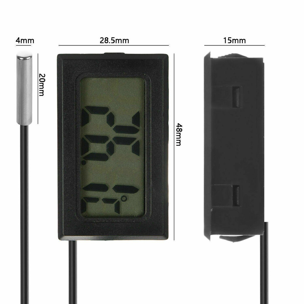 5x Digital LCD Thermometer Temperature Meter Gauge with Waterproof Sensor Probe
