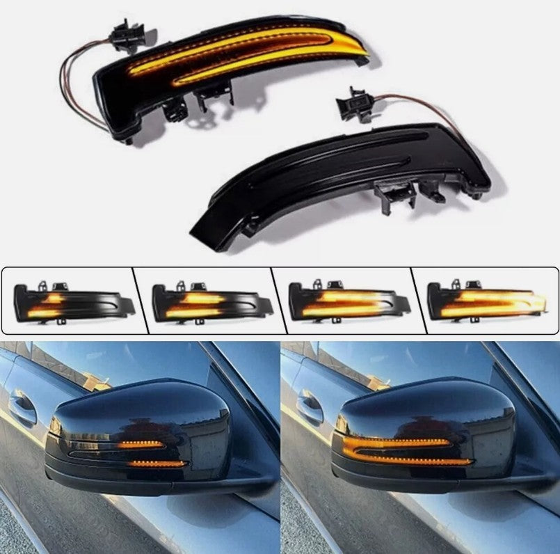 LED Dynamic Wing Mirror Indicator Turn Signal Light FOR Mercedes W204 W212 W218