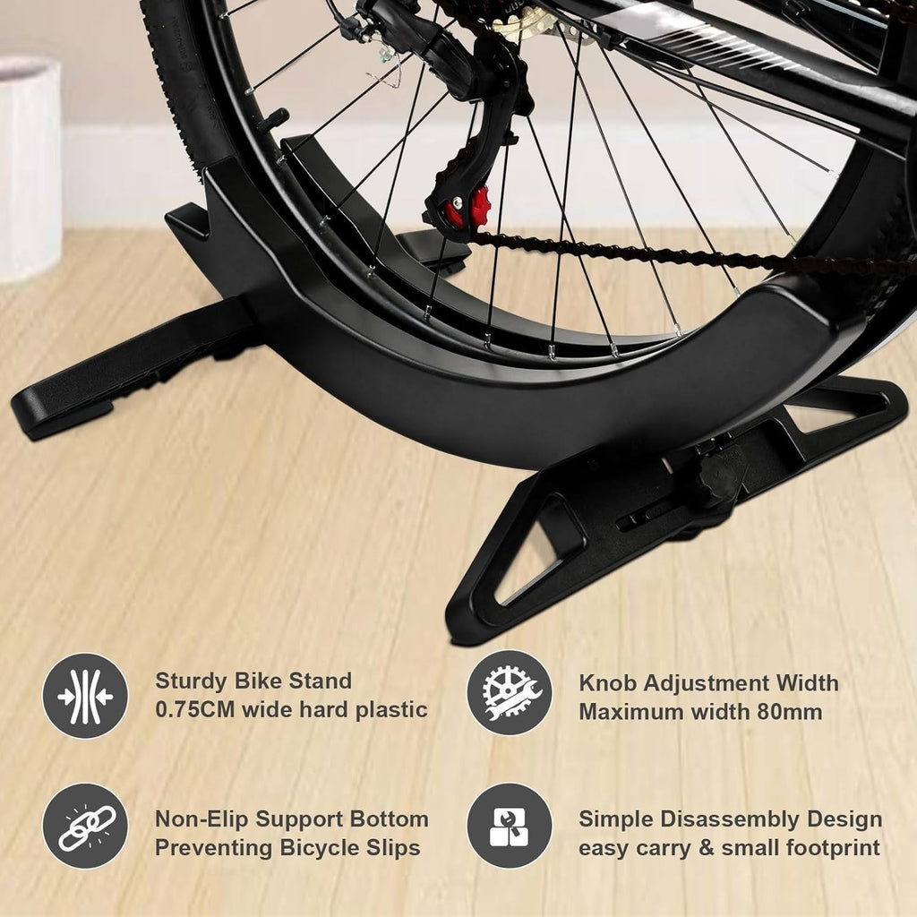 Universal Bike Parking Rack - MTB Road Indoor Floor Stand 30-80mm New