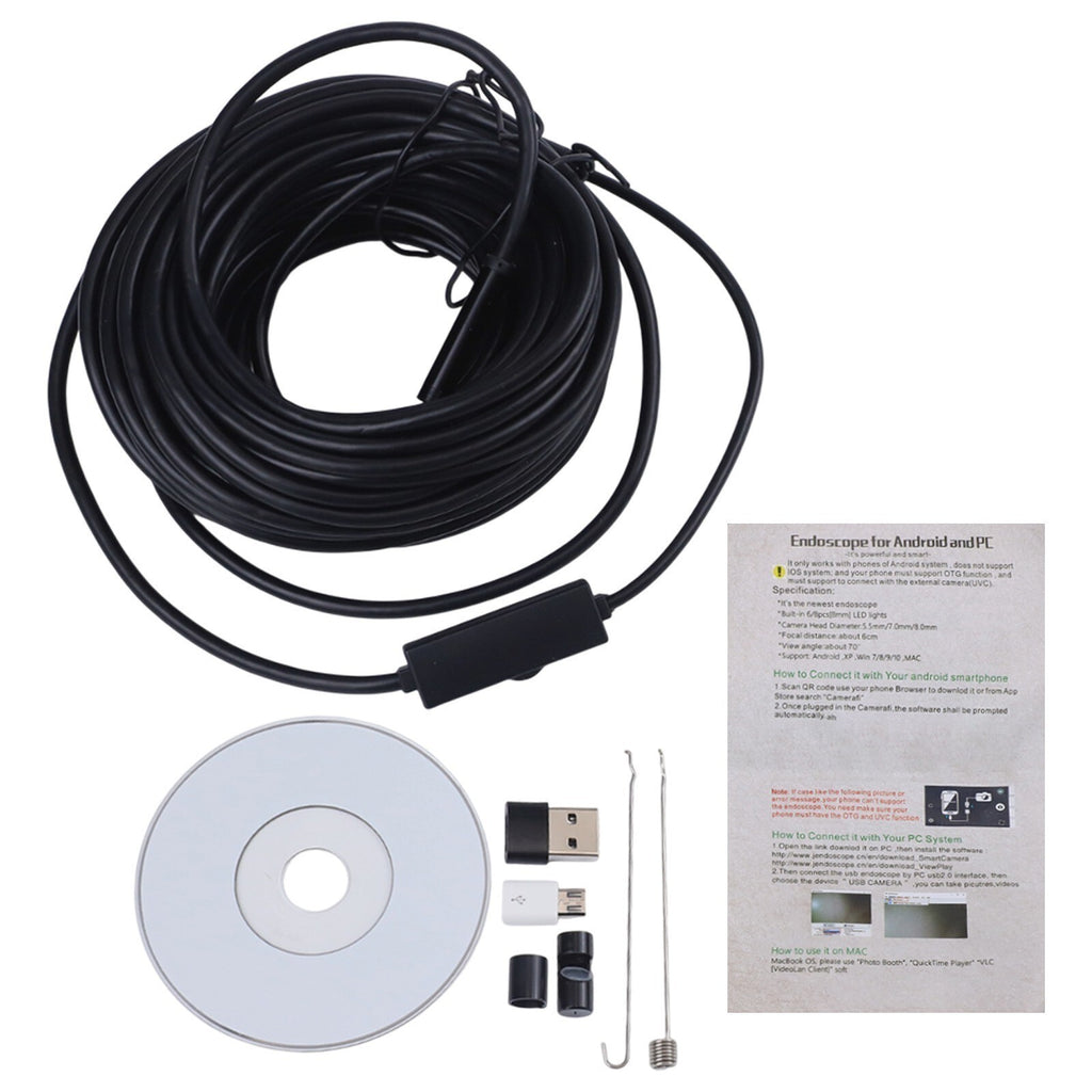 10m Pipe Inspection Camera Video Sewer Drain Cleaning Useful