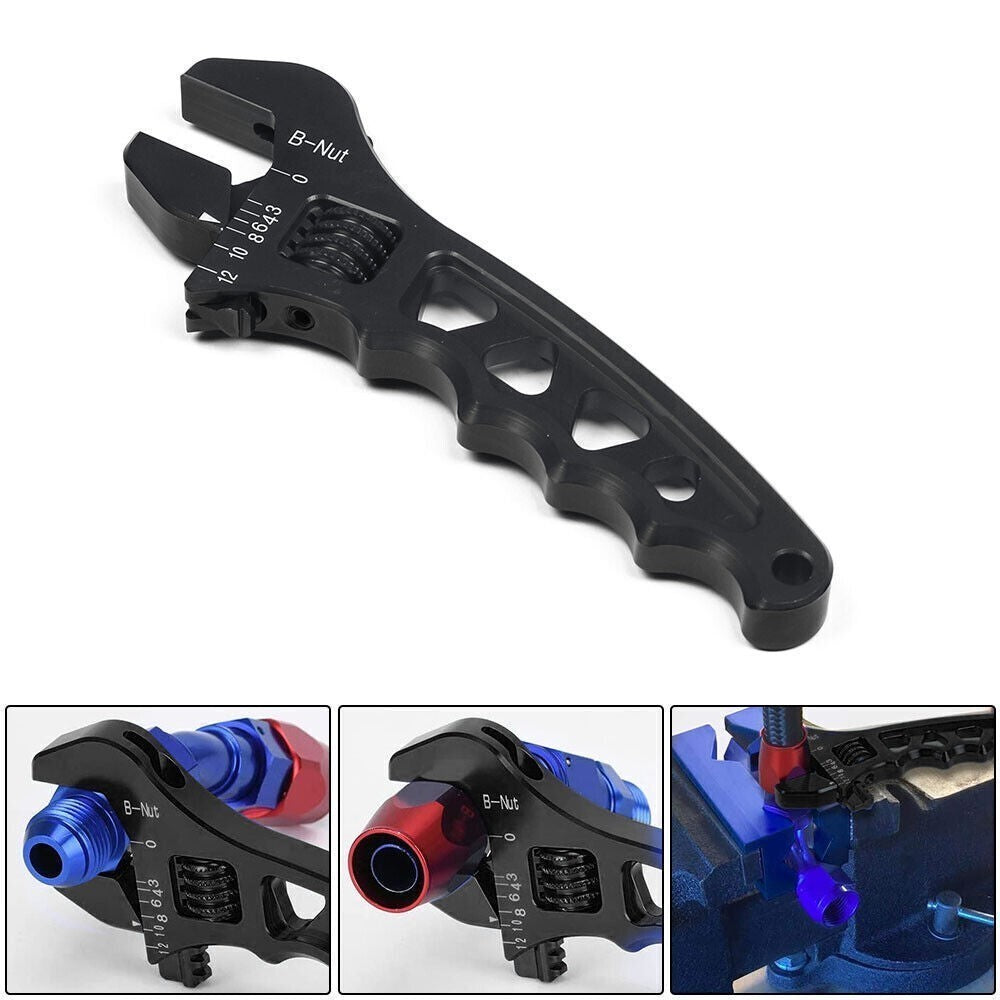 Aluminium Adjustable Wrench Spanner AN-3 AN-4 AN-6 AN-8 AN-10 AN-12 Hose Fitting