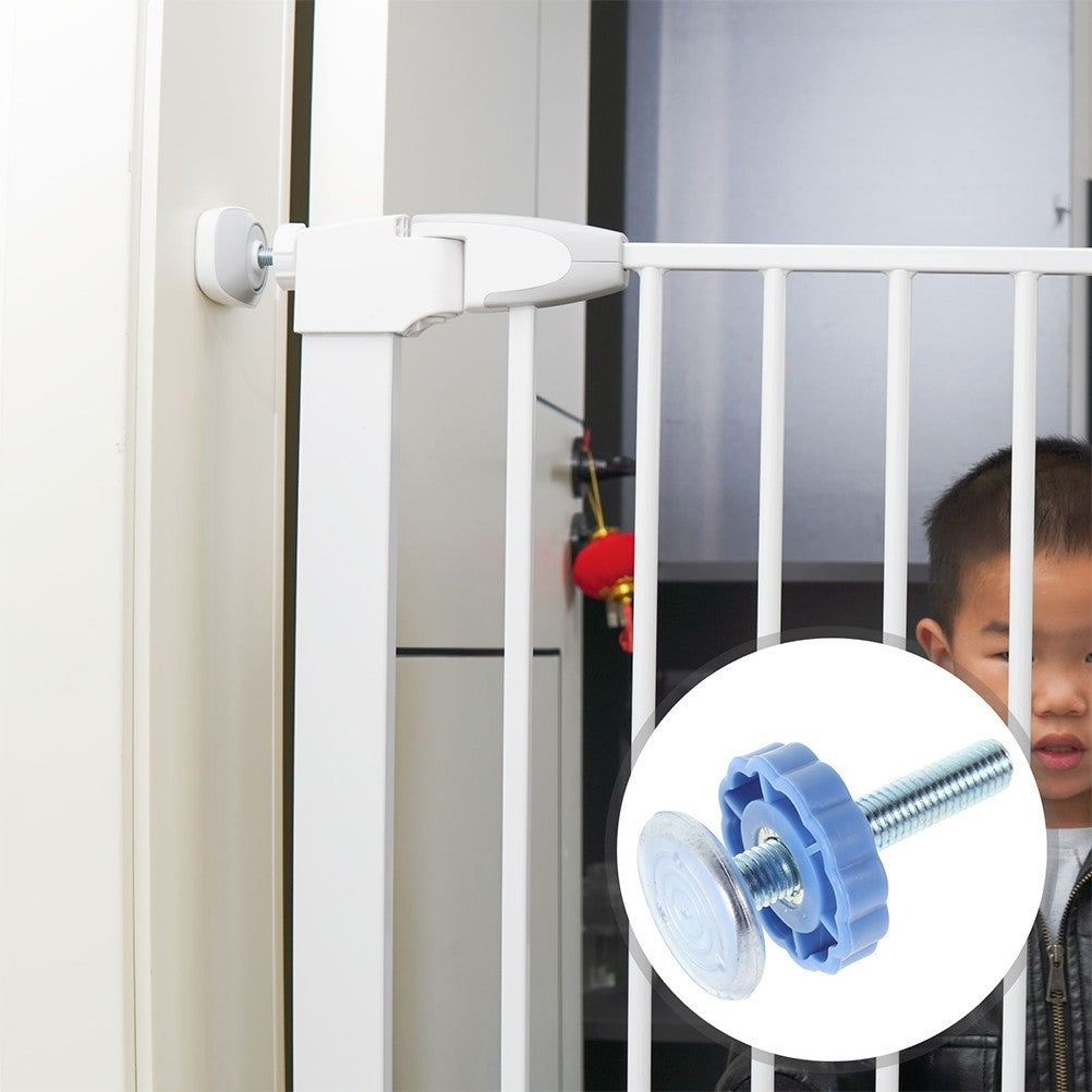2 Pcs Baby Gate Hardware Replacement Kids Screw Door Grille Without Drilling