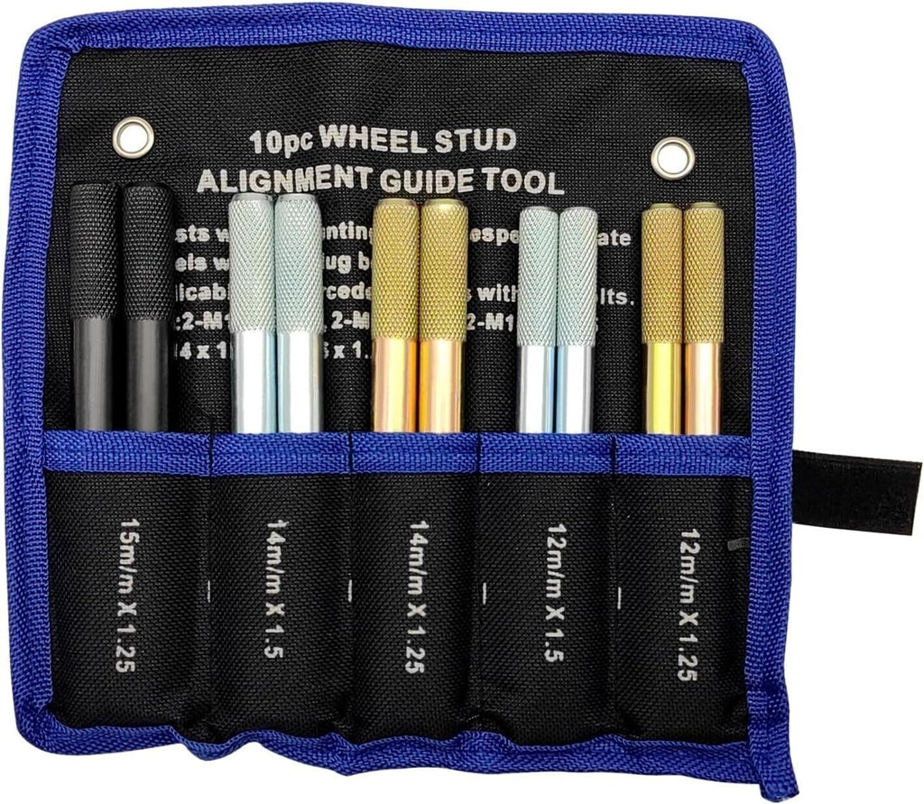 10PCS Wheel Stud Alignment Pin Steel Alloy Fixing Positioning Tools M14x1.5/1.25