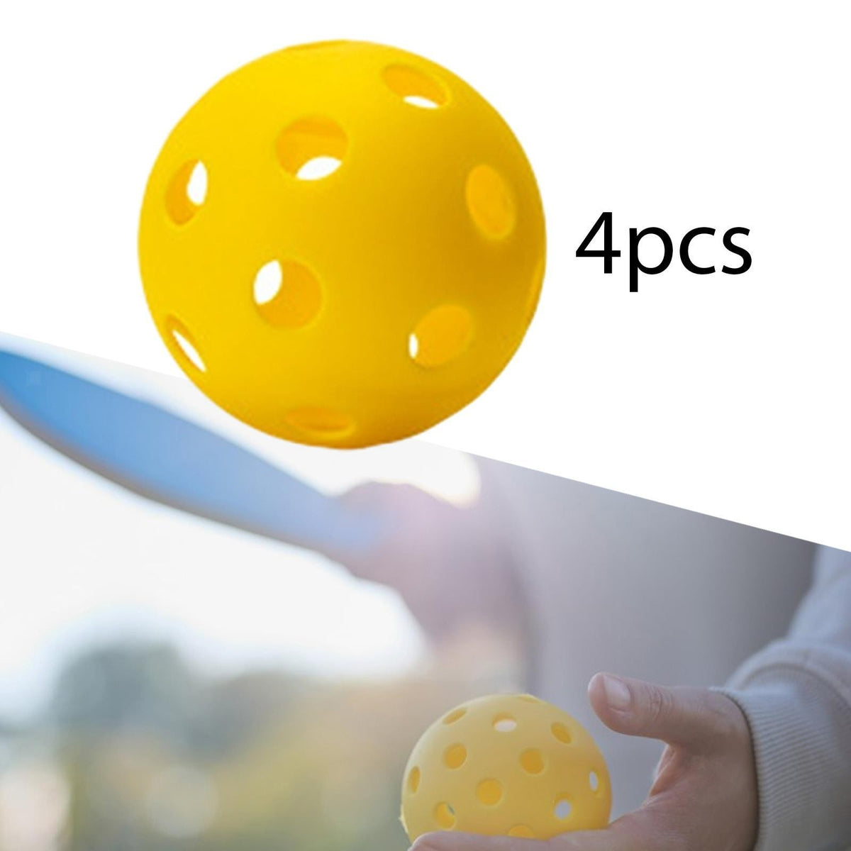 Indoor Pickleball Balls 26 Holes Pickle Balls for Training Tournament Play