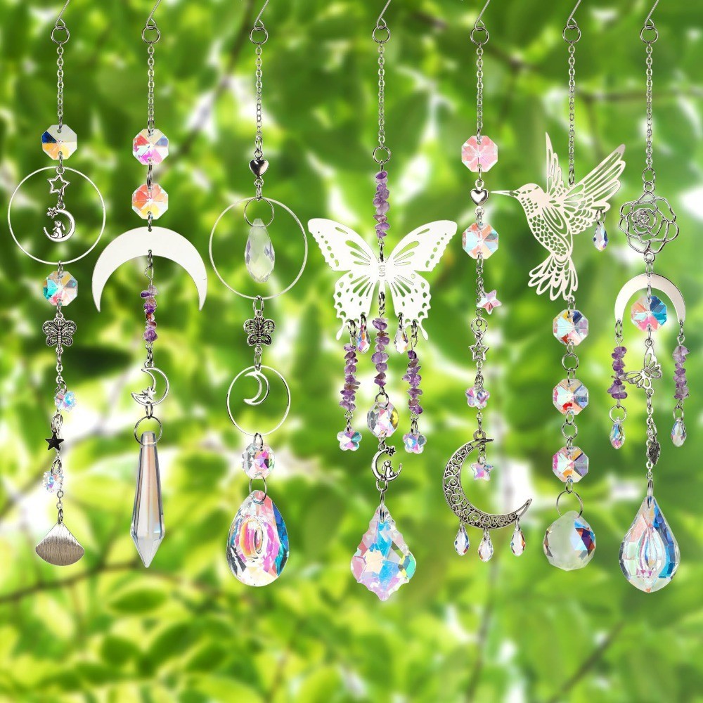 400Pcs Colorful Crystal Suncatcher Crafts Kit  Home Decor