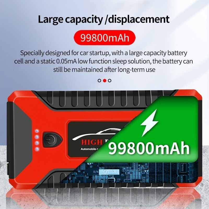 Car Jump Starter 99800mAh 12V Pack Booster Battery Charger Emergency Power Bank