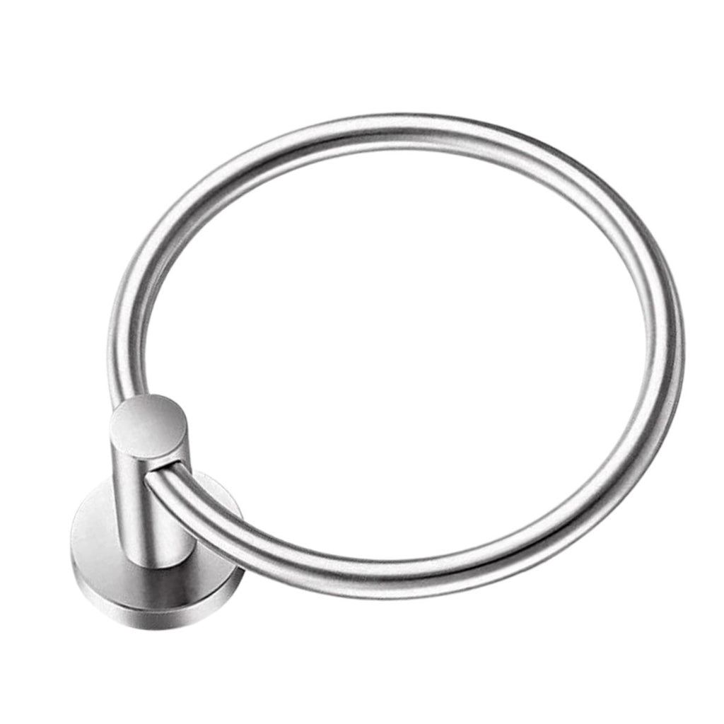 New Stainless Steel Toilet Roll Holder and Towel Ring Set Bathroom Wall Mounted