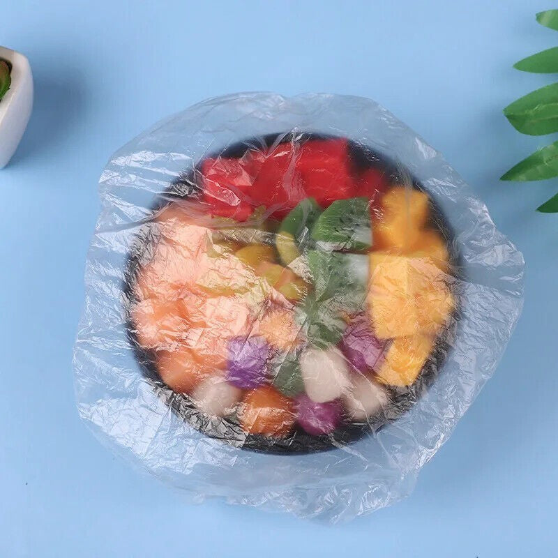 100pcs Disposable Food Storage Cover Bags Bowl Elastic Plate Fresh Keeping Bag