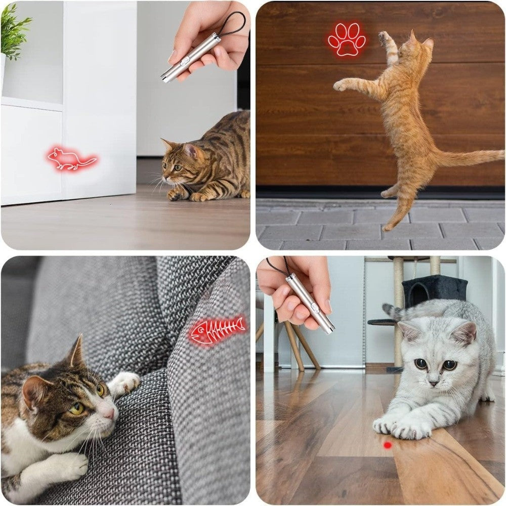 Portable Laser Cat Teaser Pen Infrared Cat Toy Pen Creative Pet Toy  Cat Play