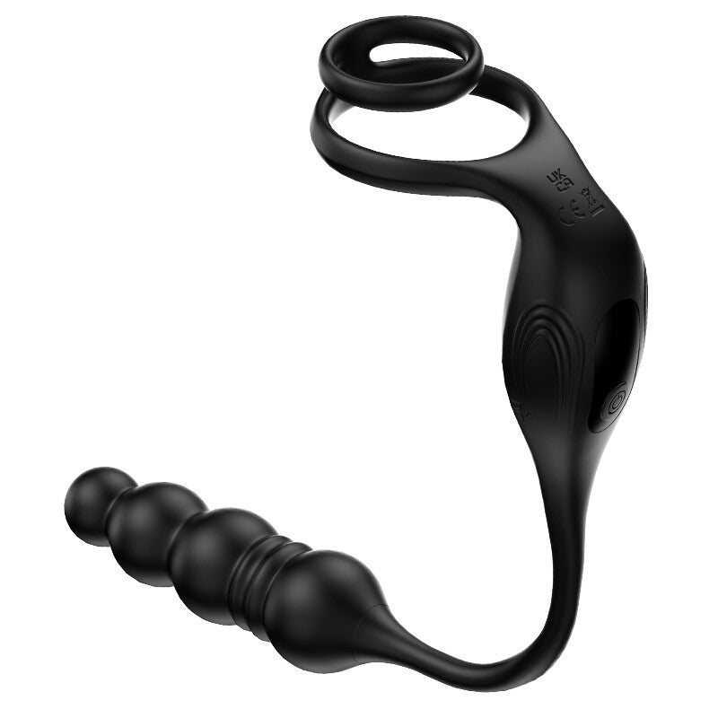 Men’s Anal Vibrator – Thrusting Prostate Massager Butt Plug Dildo Toy Lubricant