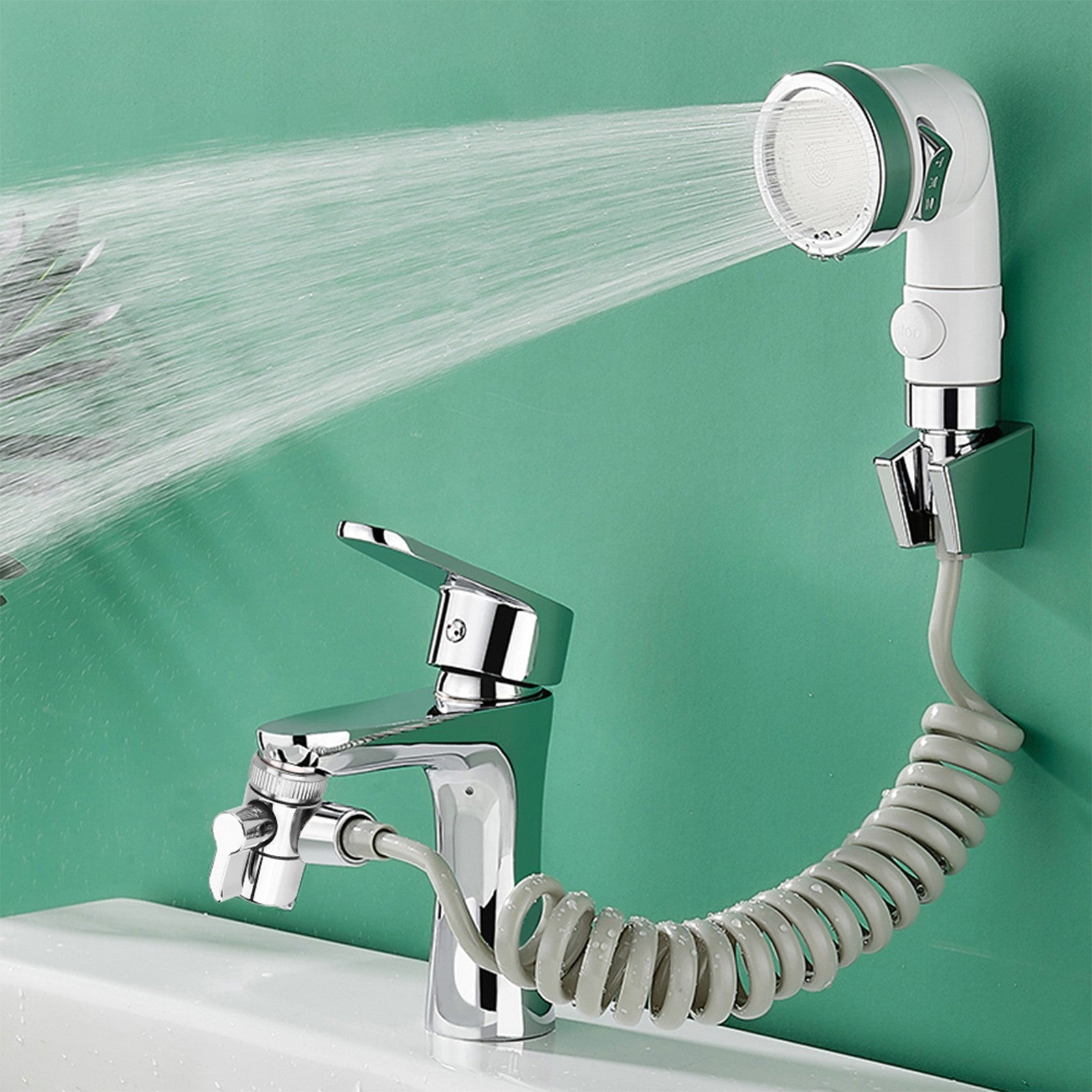 GH Water Tap Diverter Valve Sink Splitter Adapter For Kitchen & Bathroom Faucet