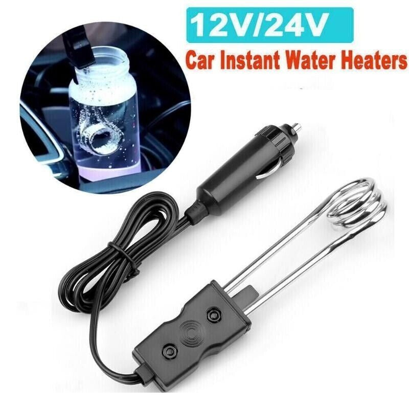 12V/24V Car Cup Mug Hot Water Heater Element Kettle For Coffee Tea Soup Drinks