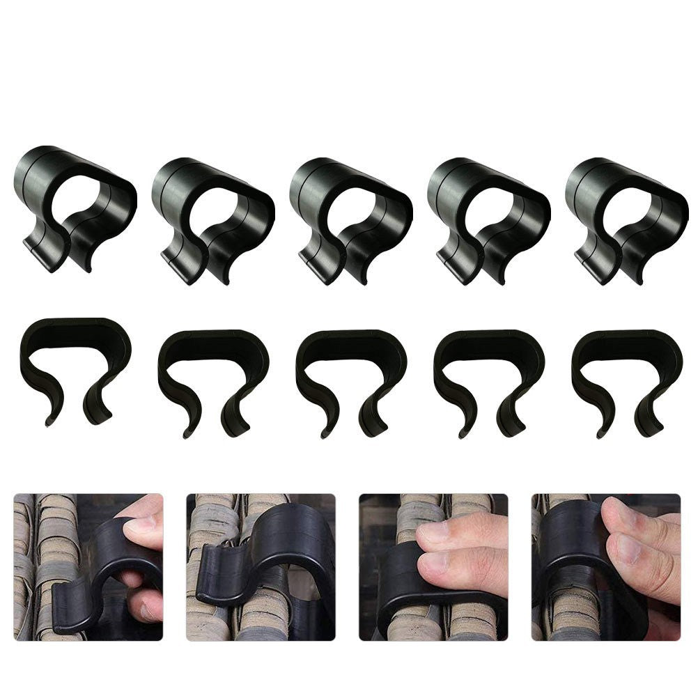 10 Pcs Rattan Garden Furniture Clips Couch Connectors Bracket Patio Wicker