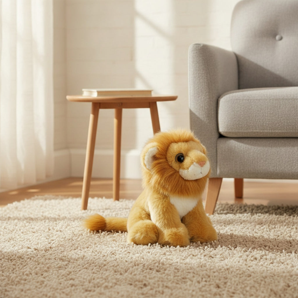 Lion Stuffed Animal Cute Stuffed Lion Toy Soft for Bedtime, Toddlers