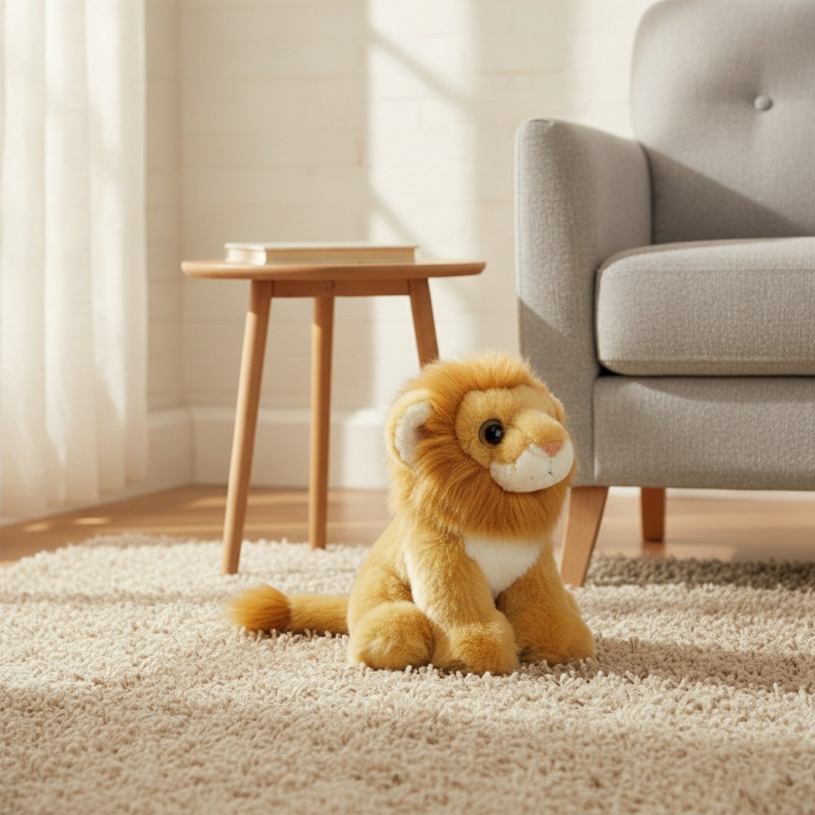 Lion Stuffed Animal Cute Stuffed Lion Toy Soft for Bedtime, Toddlers