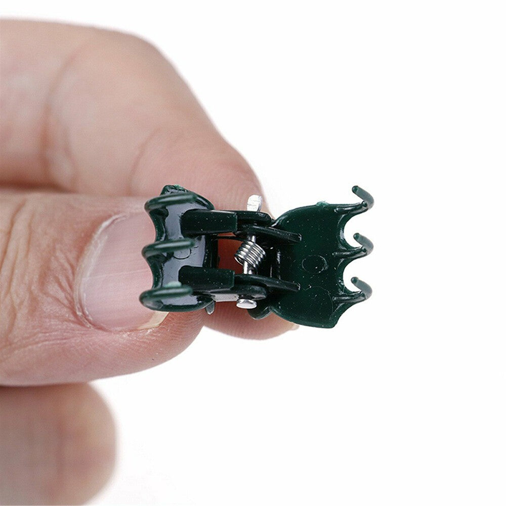 100Pcs Plant Fix Clips Orchid Stem Vine Support Flowers Tied Branch Clamping