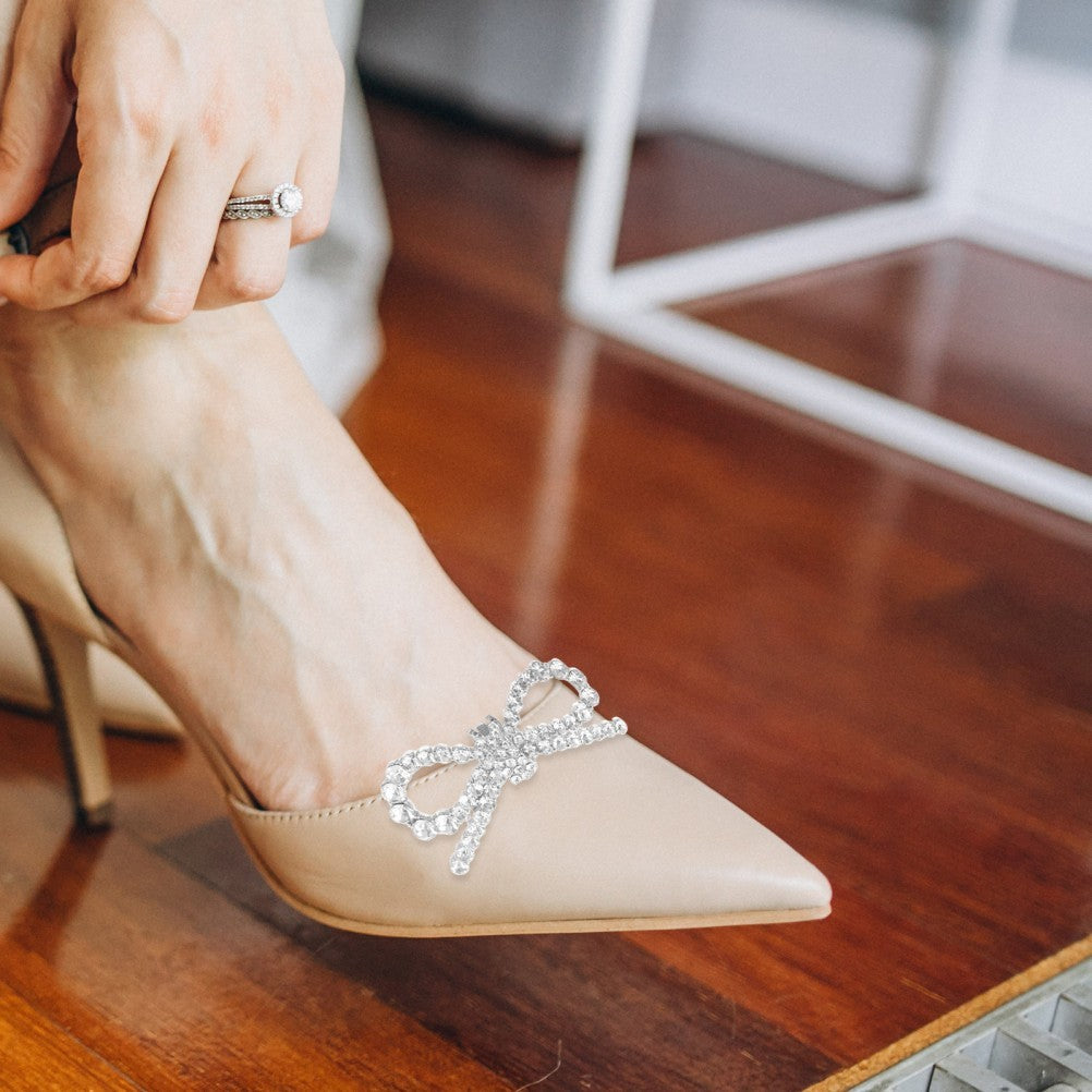 Shoe Jewelry Clips Shoes Brooches for Women Bow Shaped Decoration Knot
