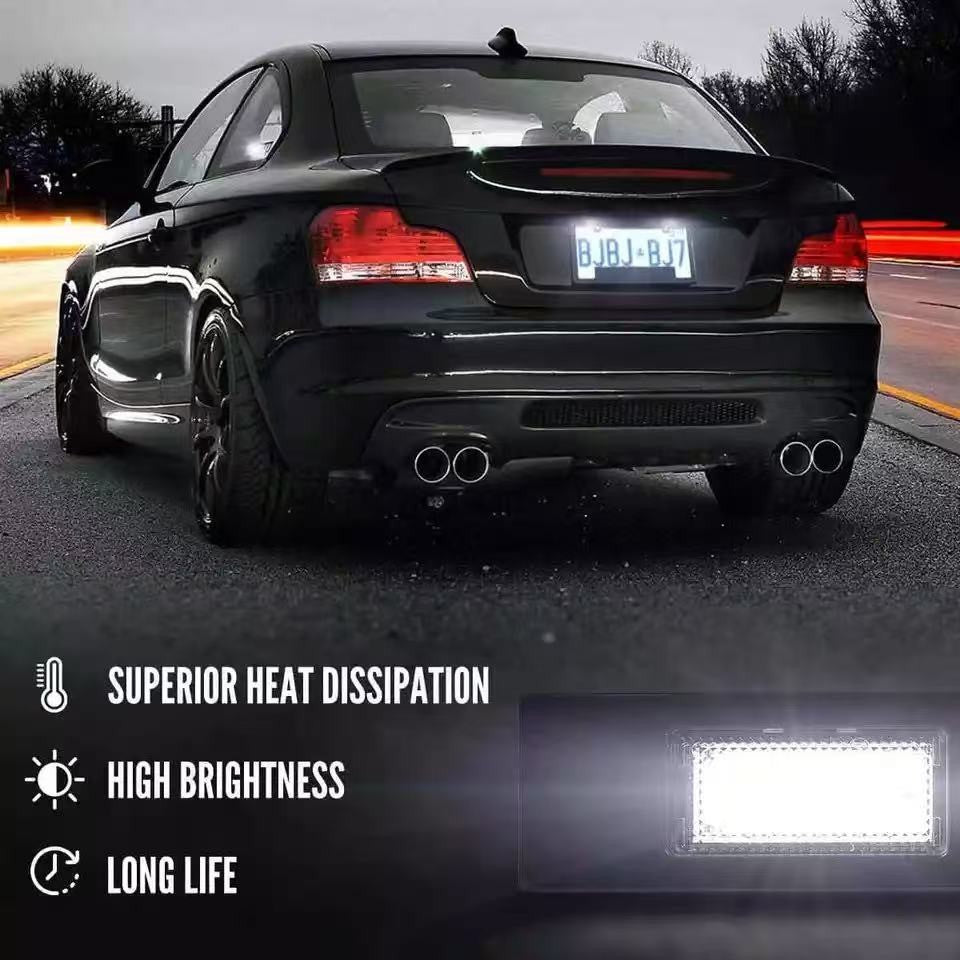 2x LED Licence Number Plate Light No Error For BMW 1 6 Z E81 E87 E63 E64 E85 E89