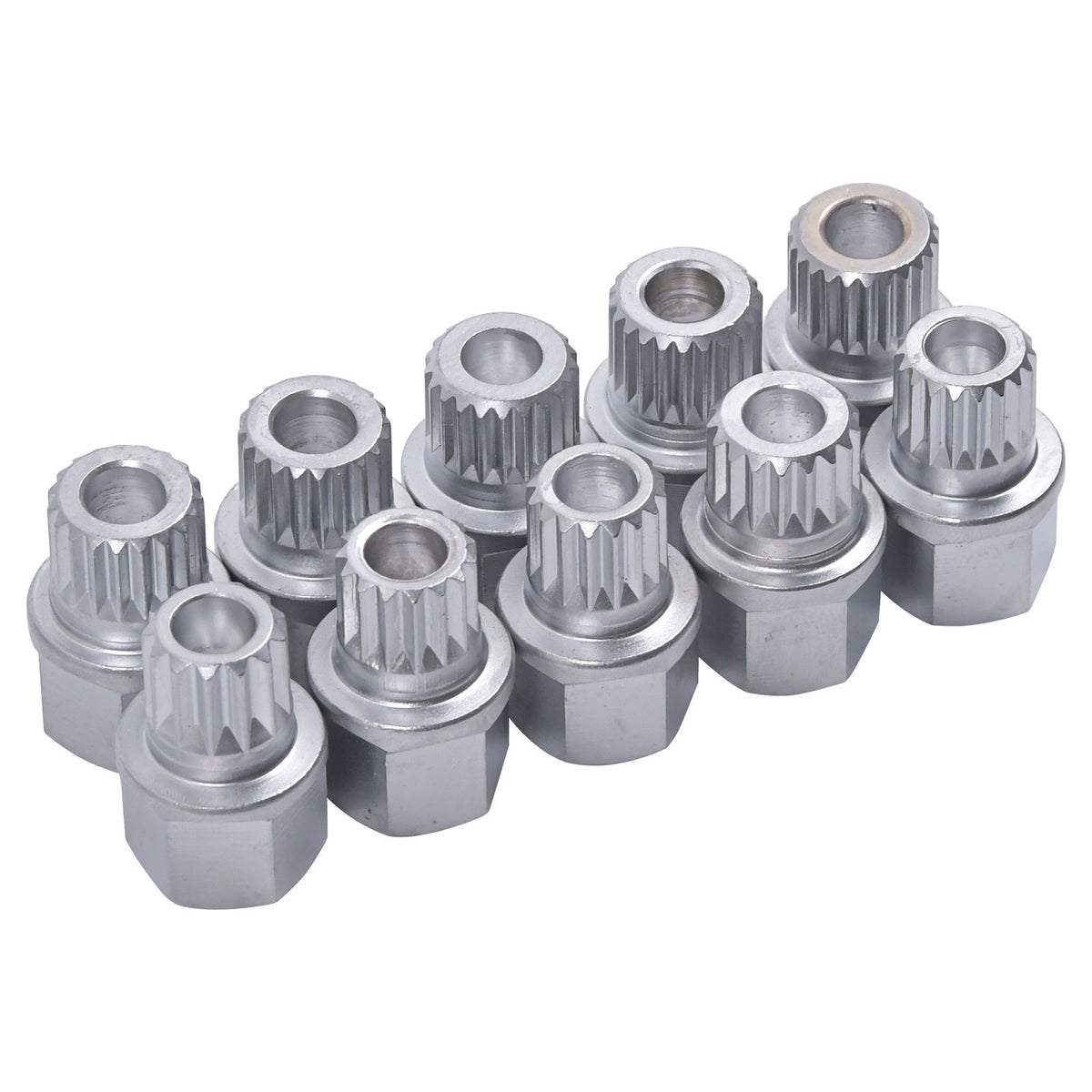10PC BMW Wheel Lock Nut Removal Key toothed Anti-Theft Screw Lugnut Socket