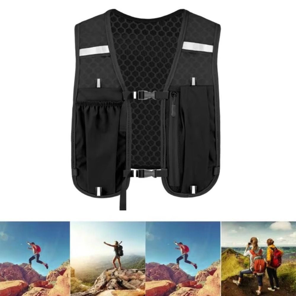 Light Weight Running Vest With Phone Holder Reflective Outdoor Cycling Hiking
