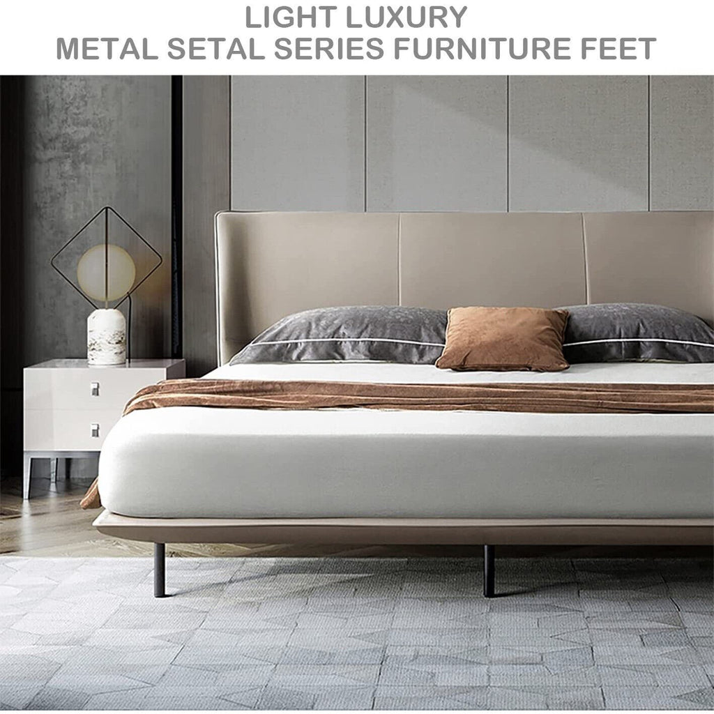 2X Bed Legs Adjustable Retractable Heavy Duty Bed Center Frame Support Feet Leg