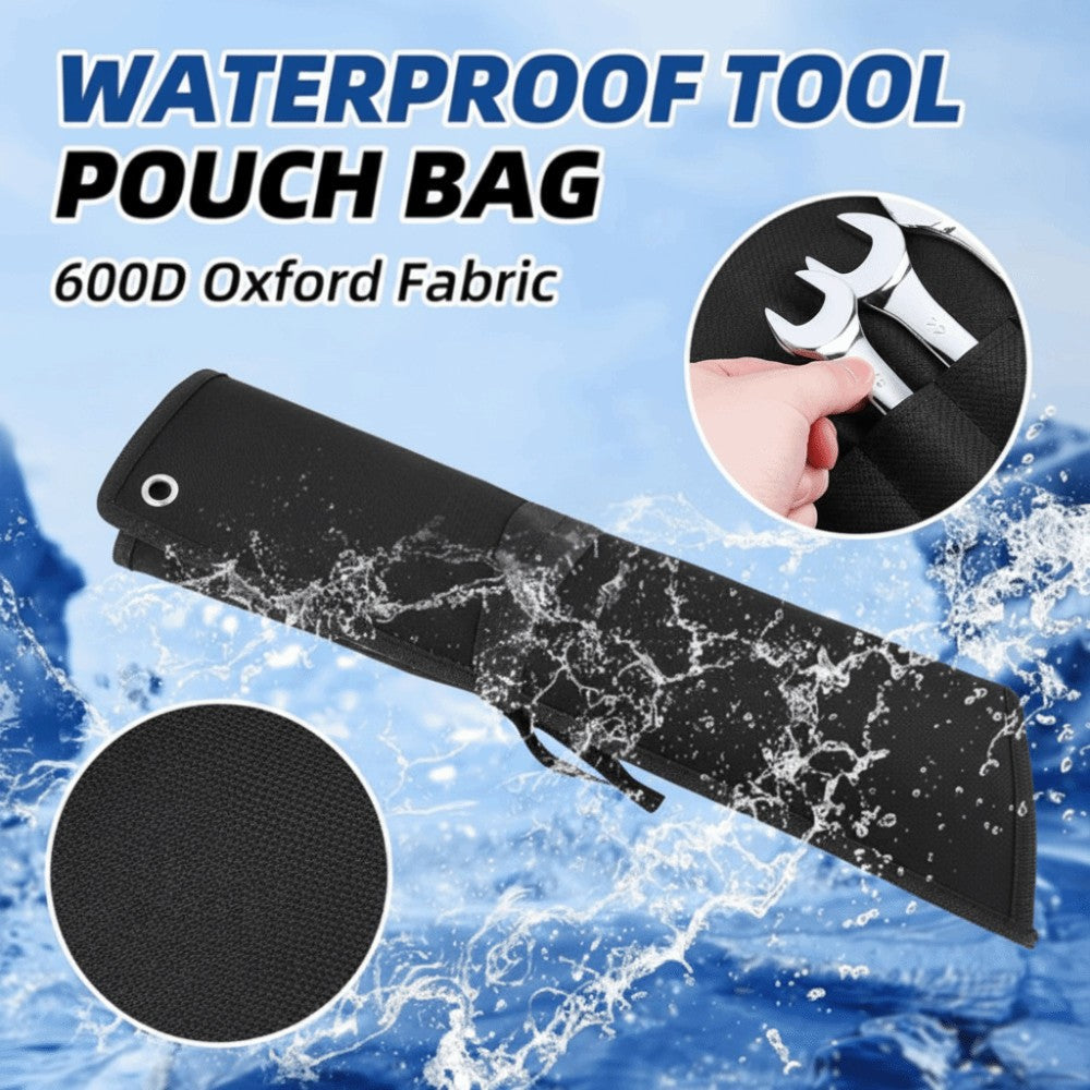 Wrench Organizer Roll Up Heavy-Duty Carrier Holder Wrench Pouch with Straps