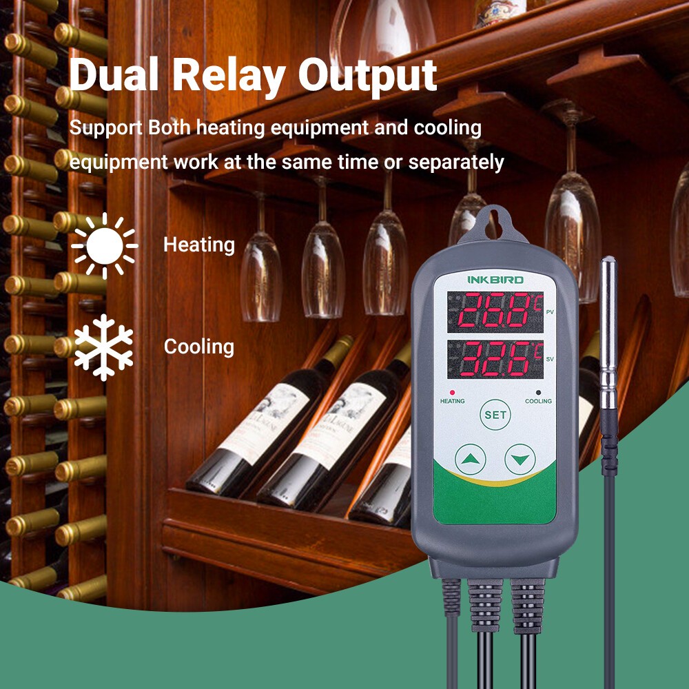 Temperature Controller Thermostat 308 Brew Wine Making Greenhouse Germination UK