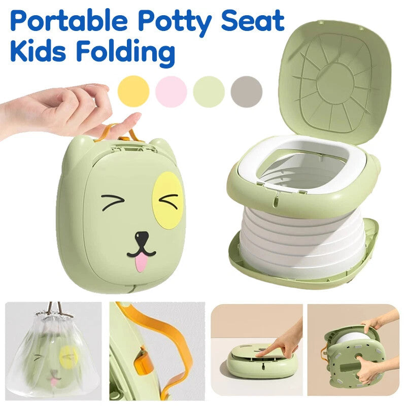 Kids Training Potty Seat Portable Folding Camping Toilet Chair Travel Potty