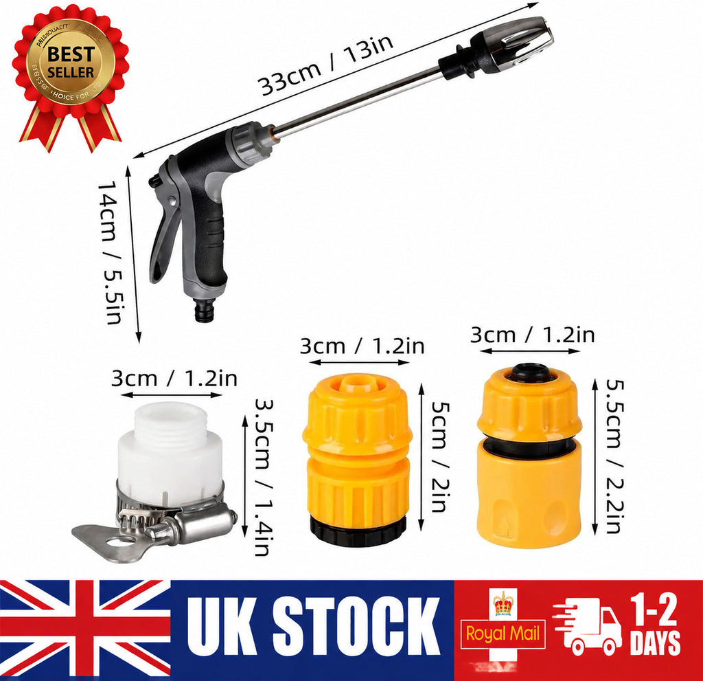 NEW Car Garden High Pressure Washer Jet Water Wash Cleaner Gun UK