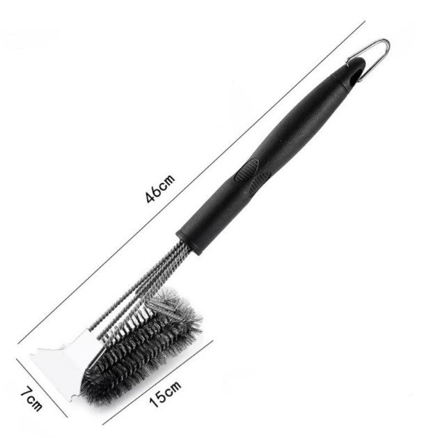 Grill brush stainless steel set of 2 grill cleaner grill grate