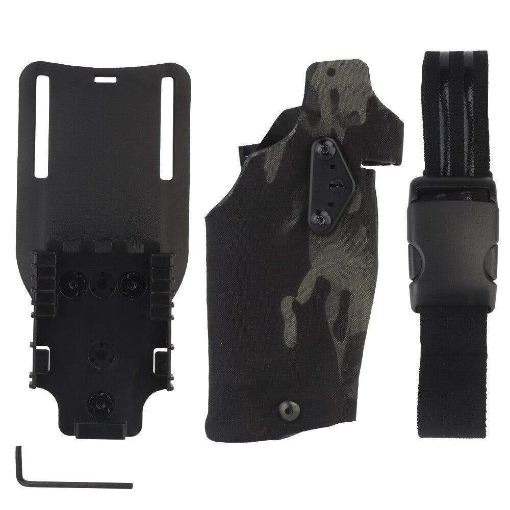 6354DO Tactical Pistol Holster for Glock 17 with X300/X300U Flashlight 54DO