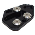 Kickstand Side Stand Extension Puck Plate Pad Black For BMW F800S F800ST F800GT