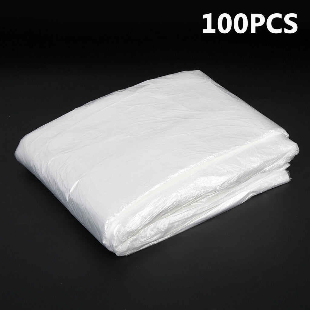100pcs Disposable Plastic Car Seat Covers Vehicle Cover Valet Roll Protective UK