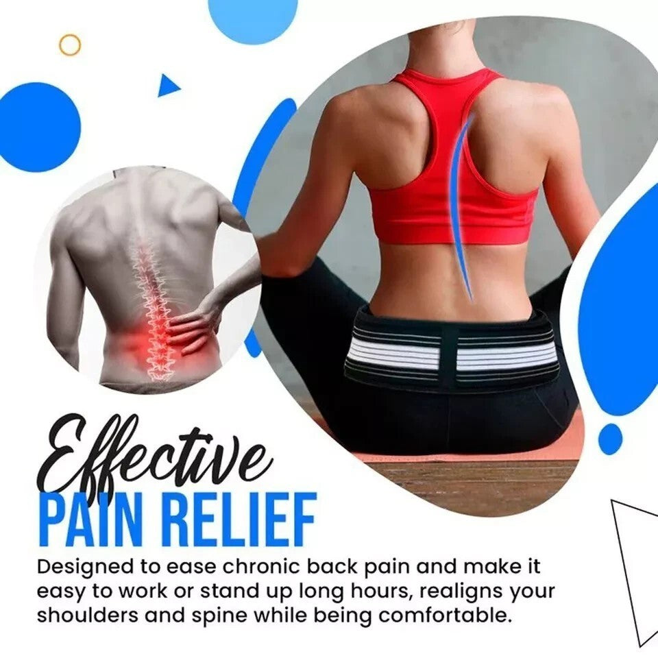 Sacroiliac SI Joint Hip Belt Pelvic Lower Back Support Belt for Women & Men UK