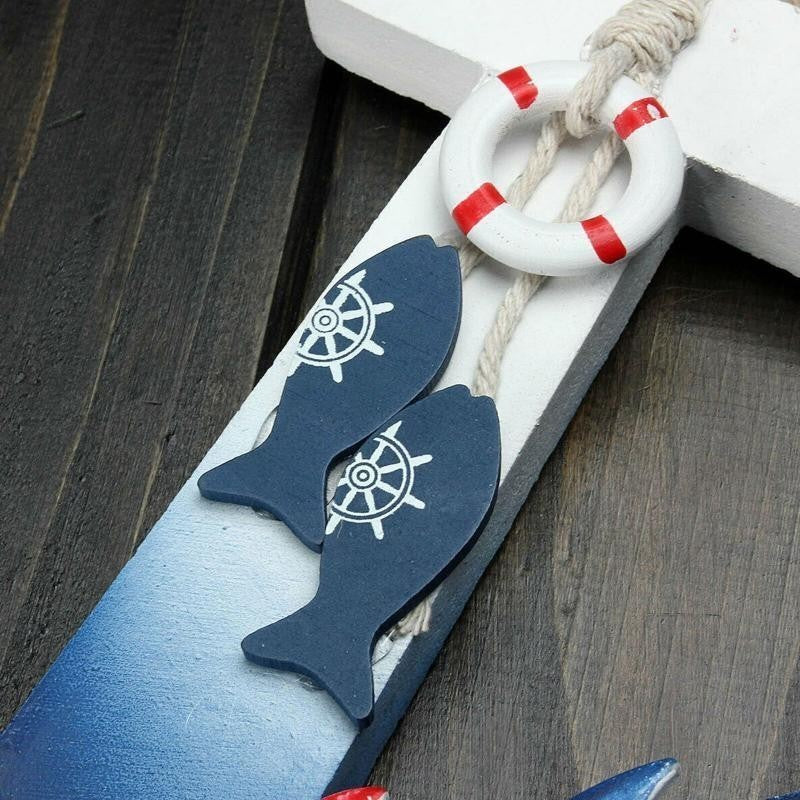 Sea Themed Hanging Pendant Anchor Wall Decoration Decorations for Home Nautical